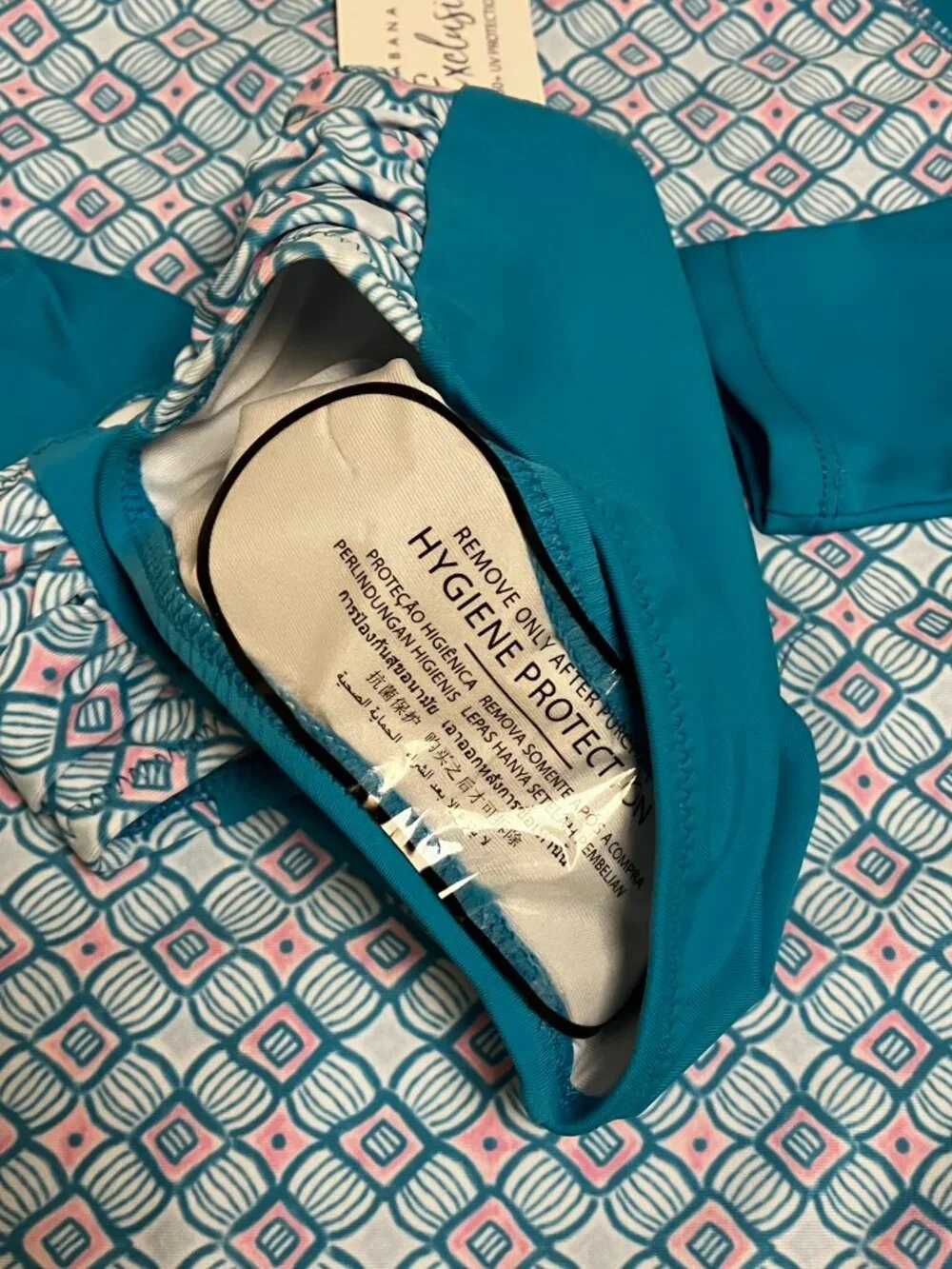 CABANA LIFE Preppy Geo Long Sleeve set Rashguard Size 4
